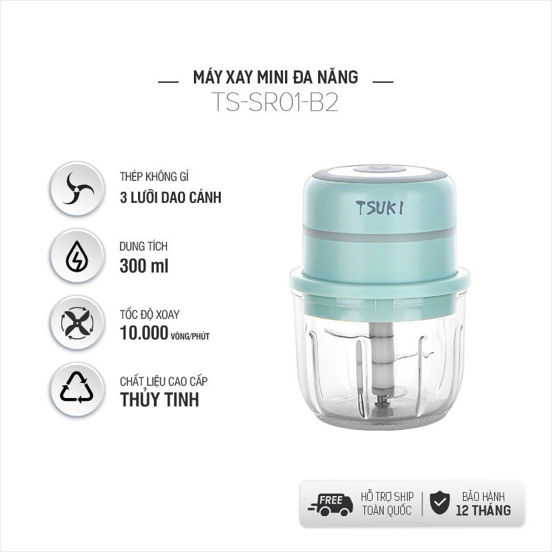 Máy xay đa năng mini Tsuki TS-SR01-B2 (1tx30)