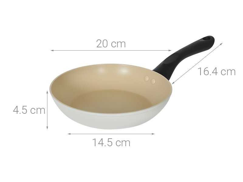 Chảo chống dính 20cm Greencook GCP2526-20IH (1tx6)