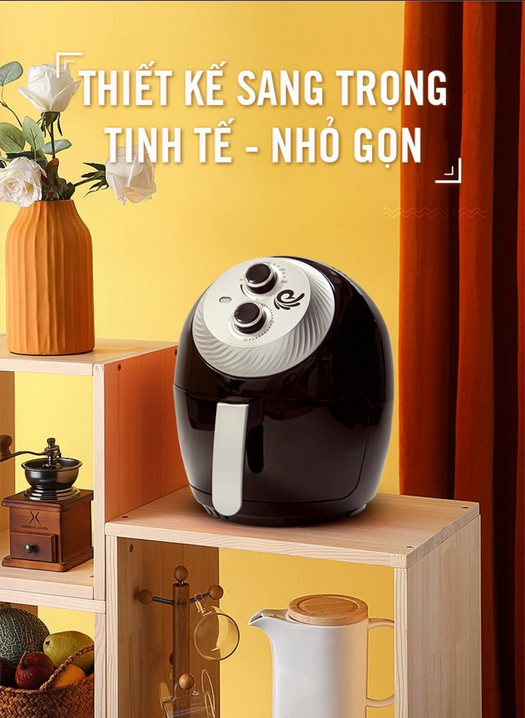 Nồi chiên không dầu cơ 3.5L Tsuki VS-666 (1tx2)