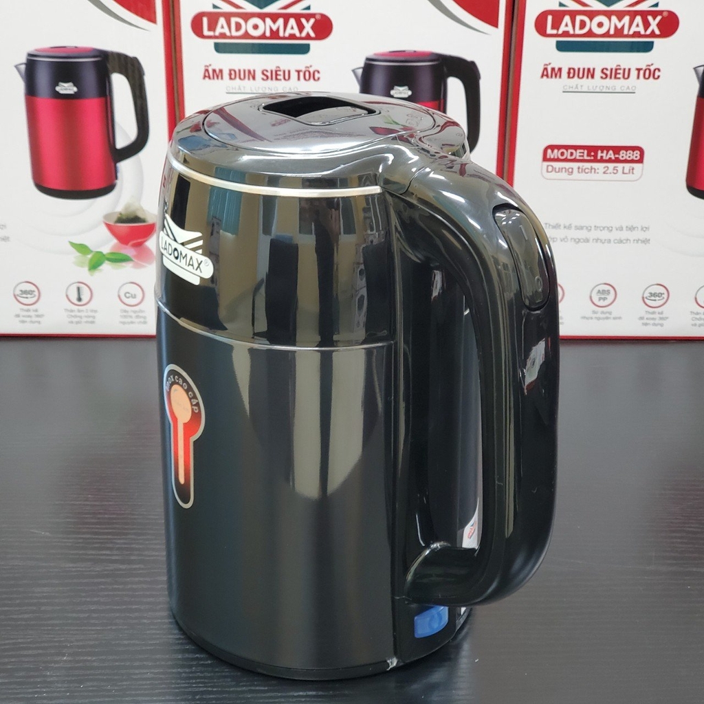 Ấm đun siêu tốc 2 lớp Ladomax Ha-888