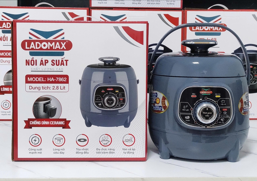 Nồi áp suất 2.8L Ladomax Ha7862 (1tx4)