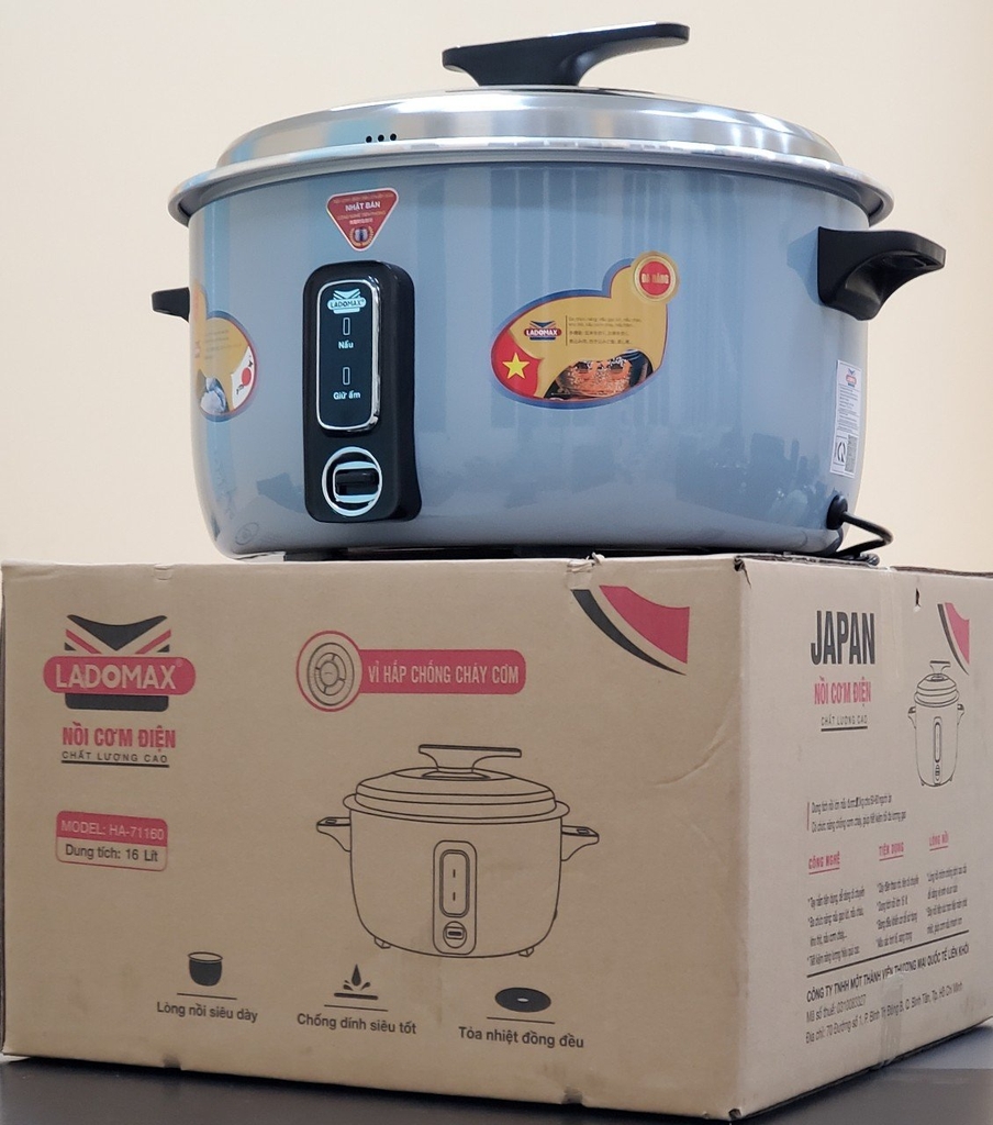 Nồi cơm điện nắp rời 16L Ladomax Ha-71160