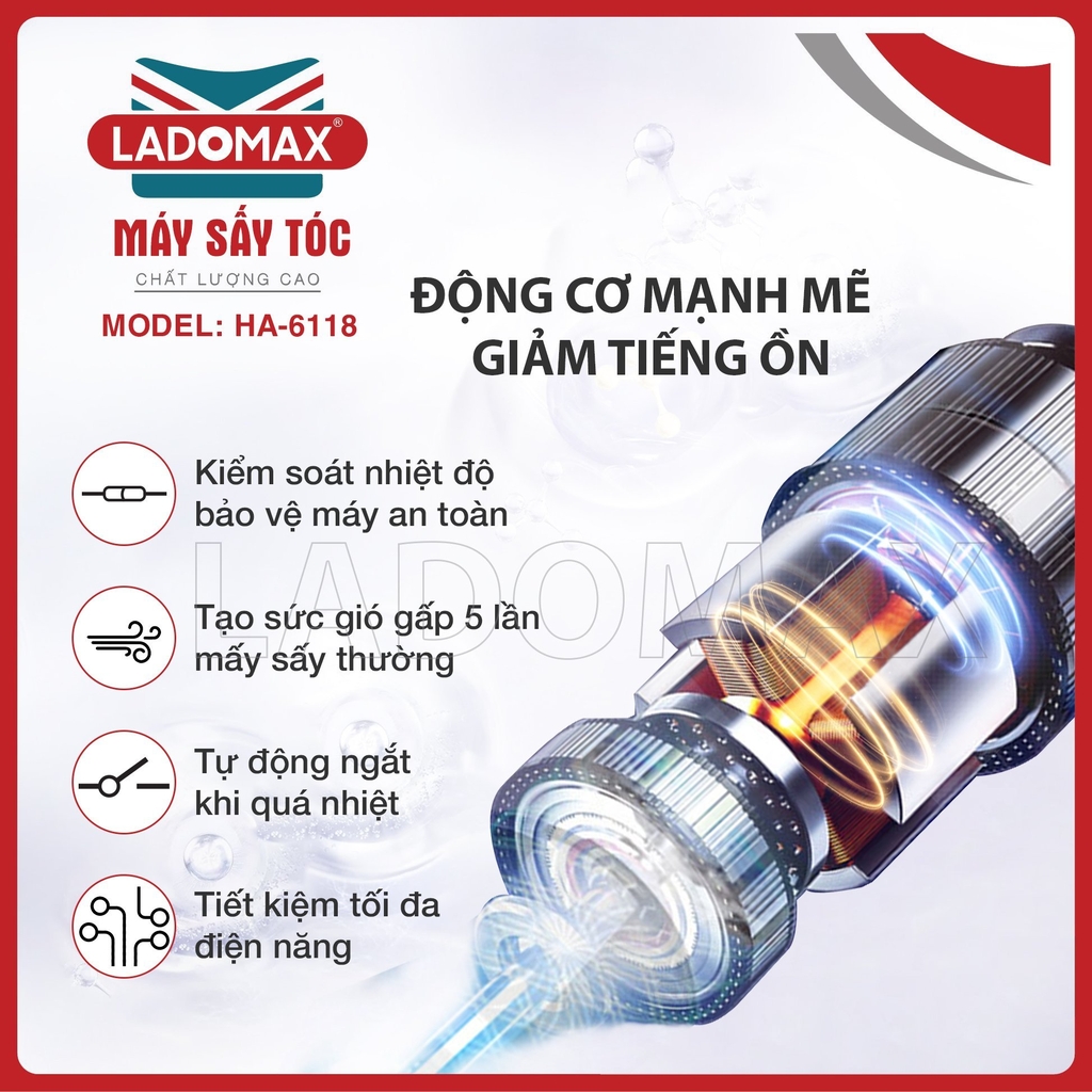 Máy sấy tóc Ladomax Ha-6118 (1tx32)