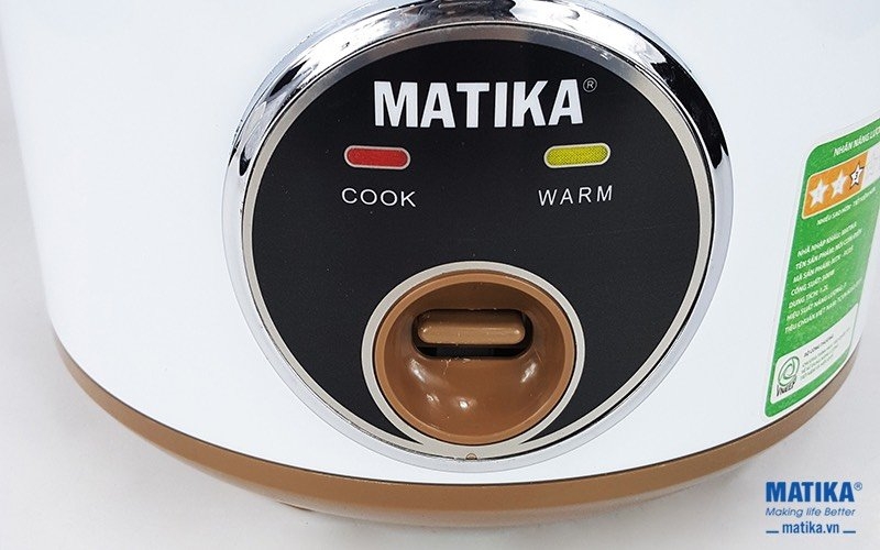 Nồi cơm điện 1.2L Matika MTK-RC05