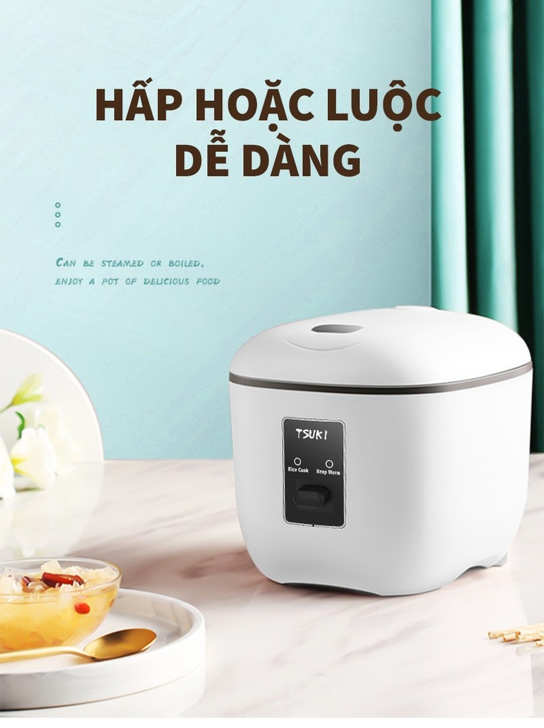 Nồi cơm điện 1.2L Tsuki TS-XH30JX (1tx8)