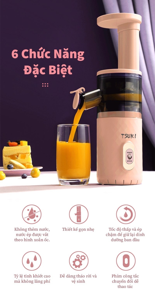 Máy ép chậm Mini Tsuki TS2106C (1tx8)