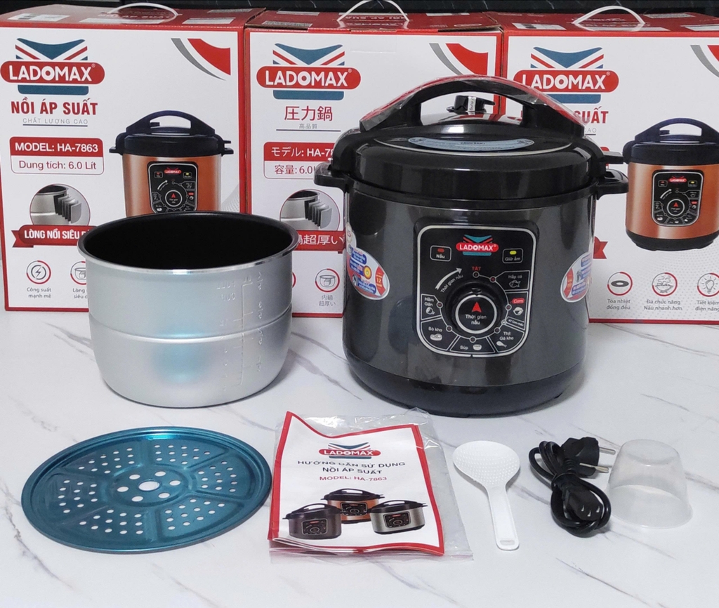 Nồi áp suất 6.0L Ladomax Ha7863 (1tx4)