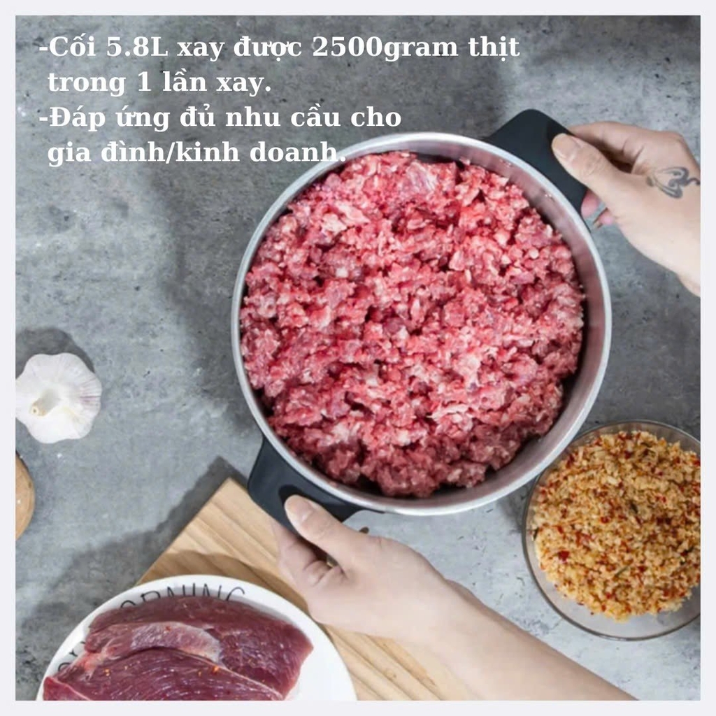 Máy xay thịt Osako OST1025, 5.8L, 950W (1tx4)