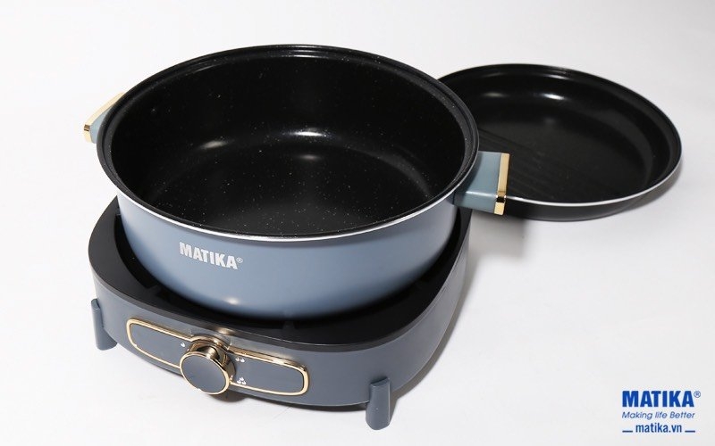 Nồi lẩu nướng đa năng Matika MTK-9055