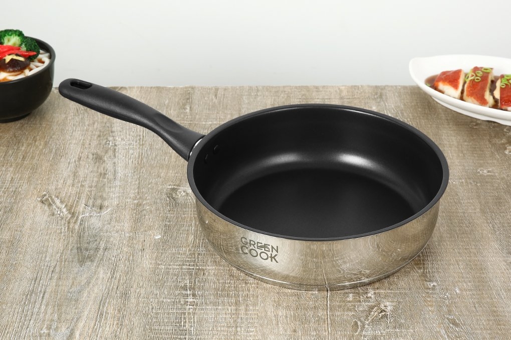 Bộ nồi chảo inox 8 món Greencook GCS241-T1