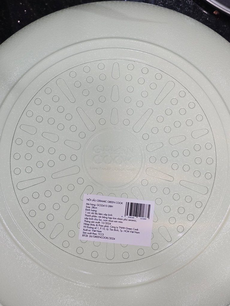 Nồi lẩu nhôm đúc 28cm Greencook GCS2410-28IH (1tx8)