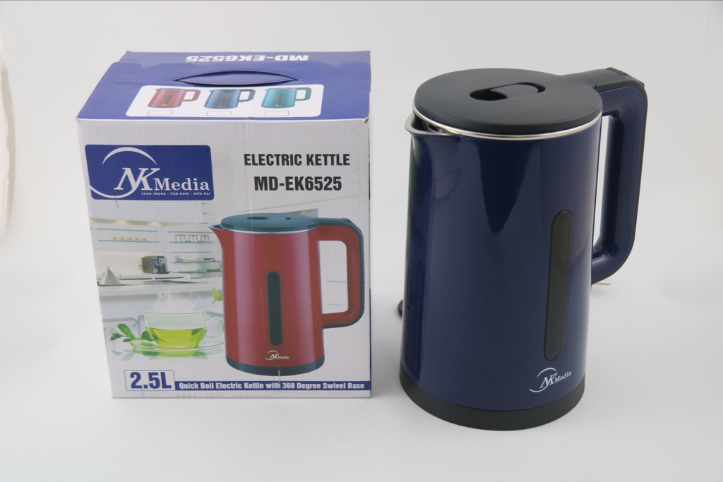 Ấm đun siêu tốc 2.5L 2 lớp Nkmedia MD-EK6525 (1tx16)