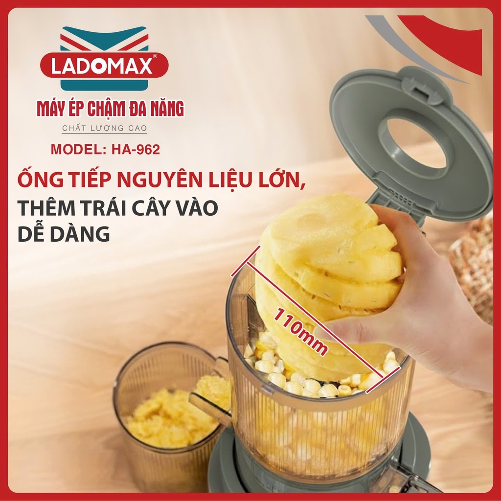 Máy ép chậm cao cấp Ladomax Ha-962