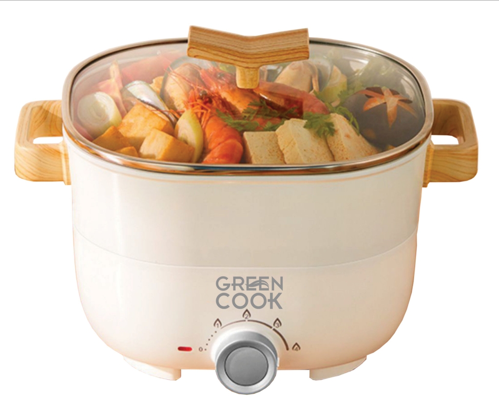 Nồi lẩu điện nhôm đúc Greencook GCEH233 (1tx8)