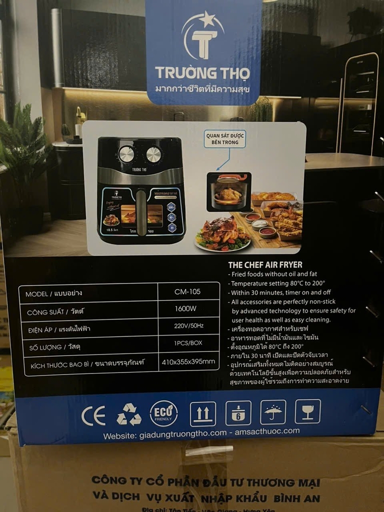 Nồi chiên không dầu Trường Thọ BA1288