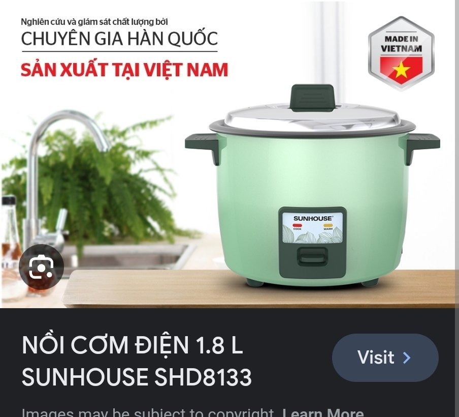 Nồi cơm điện Sunhouse SHD8133