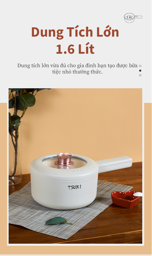 Nồi điện đa năng Tsuki TS-6332 (1tx8)