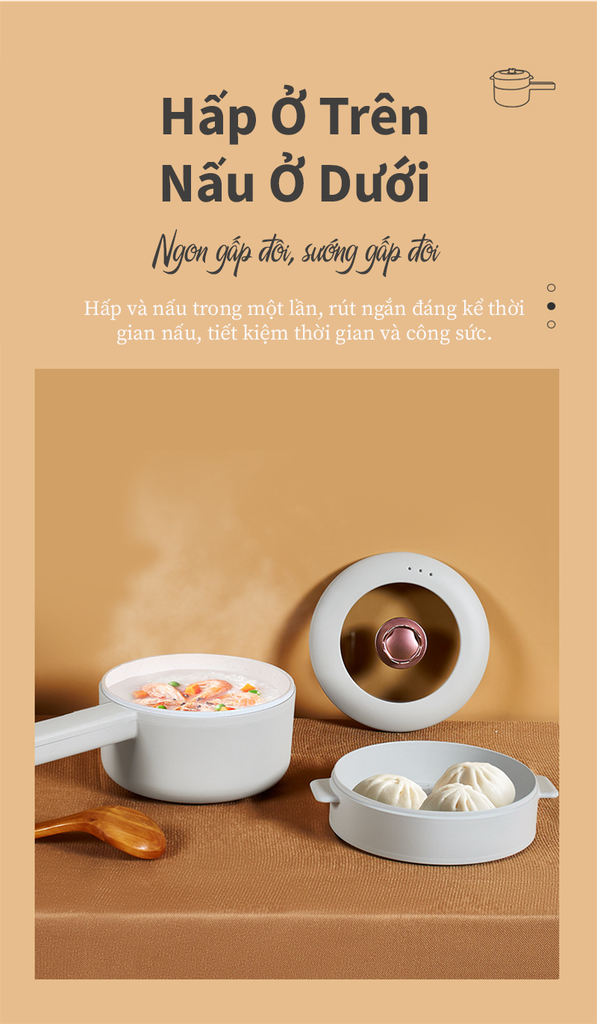 Nồi điện đa năng Tsuki TS-6332 (1tx8)