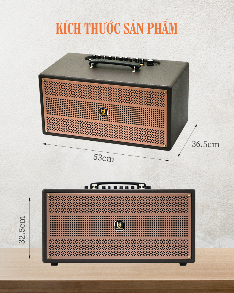 Loa kéo xách tay Bestsound M6-PRO, Bass đôi 6.5 inch, 100W