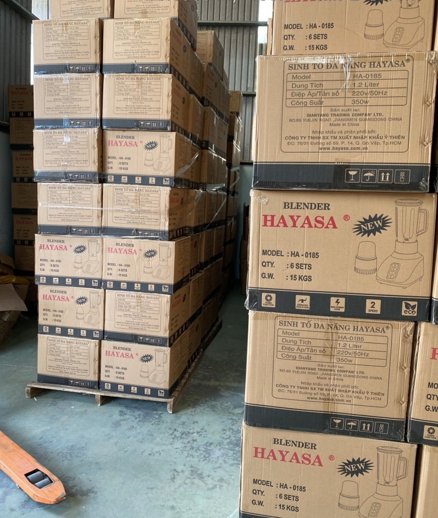 Sinb tố 2 cối thủy tinh Hayasa Ha-0185, 350W, (1tx6)