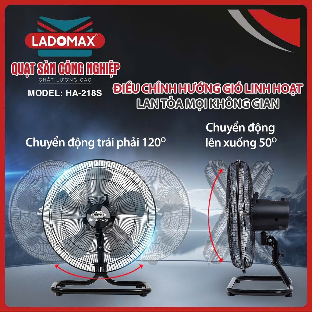 Quạt sàn công nghiệp Ladomax Ha-218S