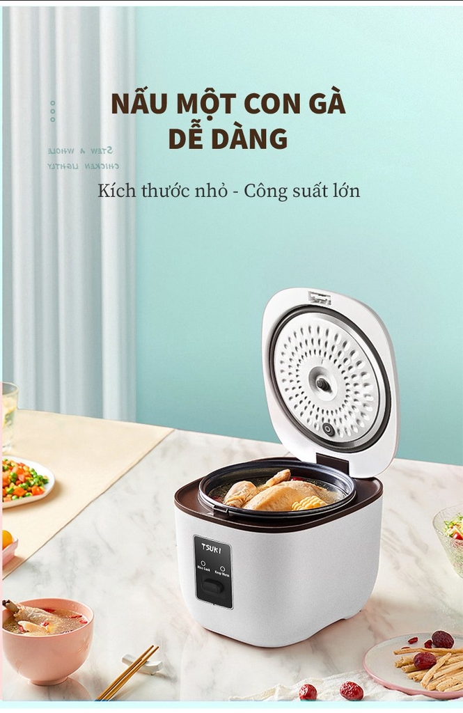 Nồi cơm điện 1.2L Tsuki TS-XH30JX (1tx8)