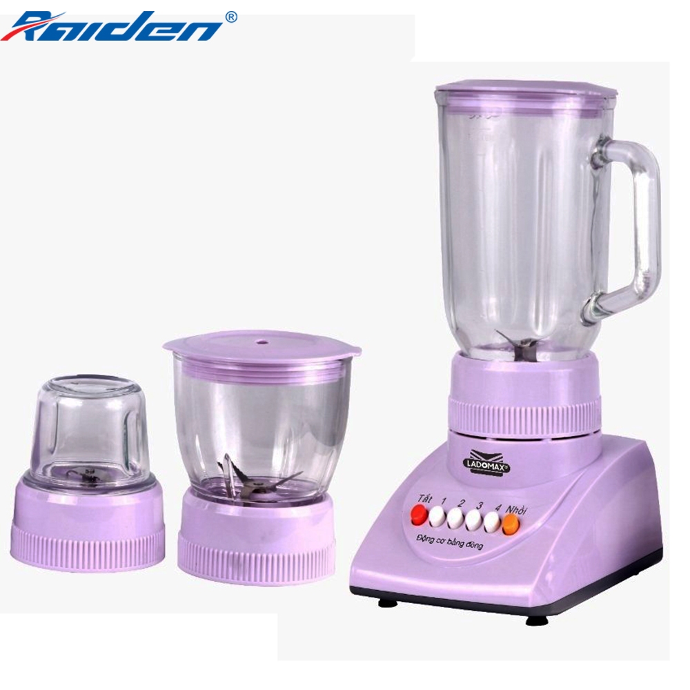 Máy xay sinh tố 3 cối thủy tinh Ladomax Ha-9166-3 (1tx6)