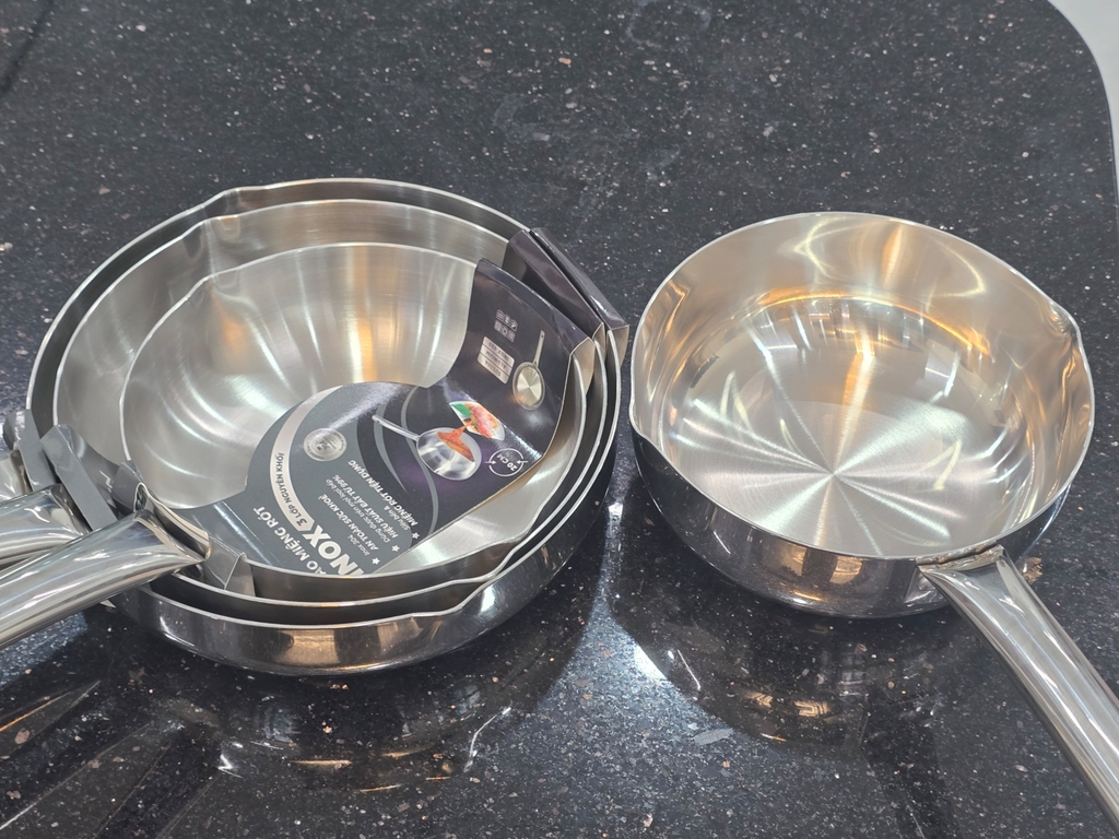 Chảo inox 3 lớp miệng rót 26cm Greencook GCP254-26IH (1tx6)