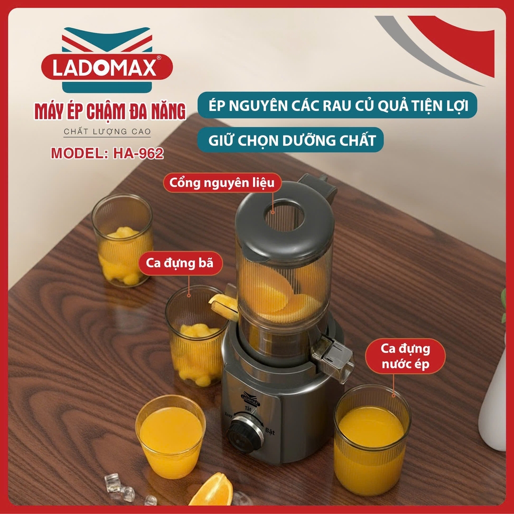 Máy ép chậm cao cấp Ladomax Ha-962