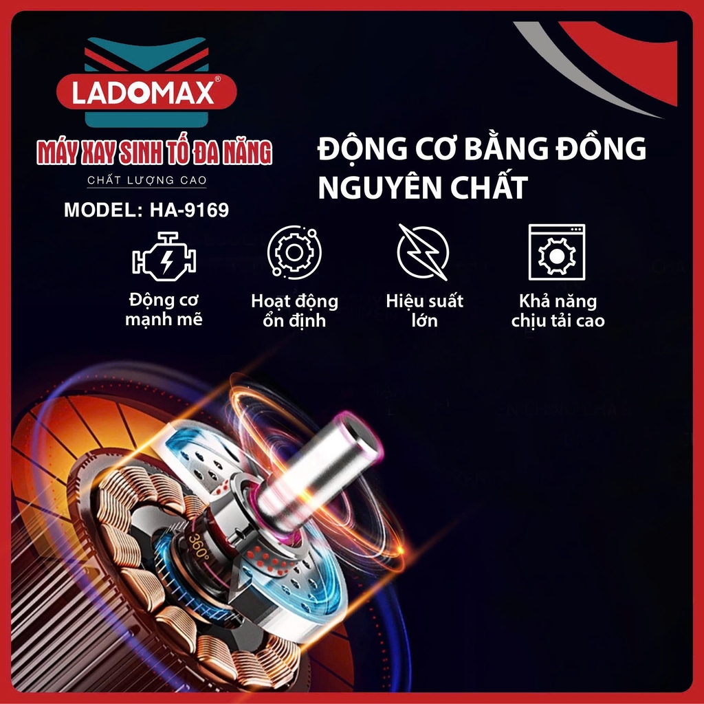 Máy xay sinh tố Ladomax HA-9169