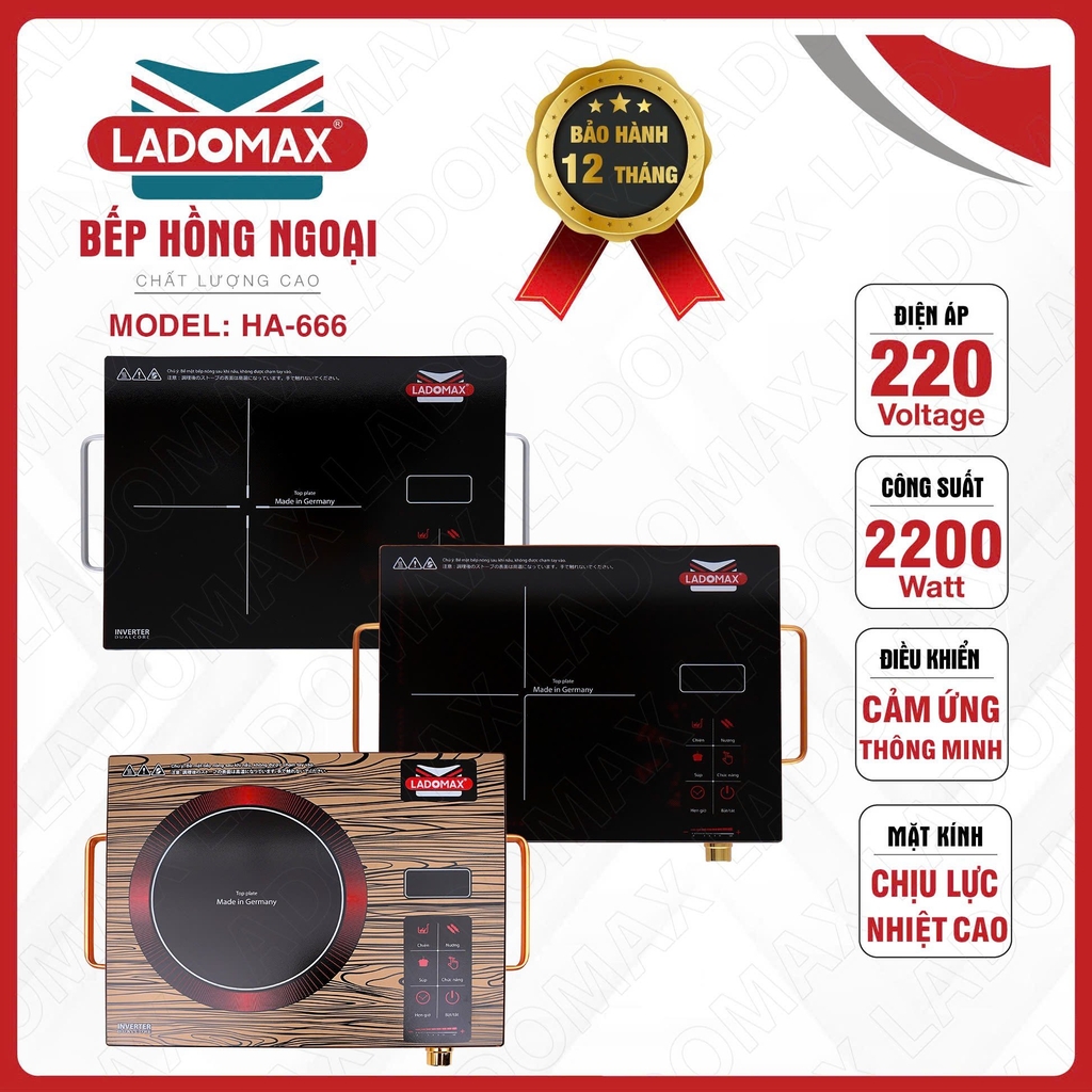 Bếp điện Hồng Ngoại Ladomax Ha-666
