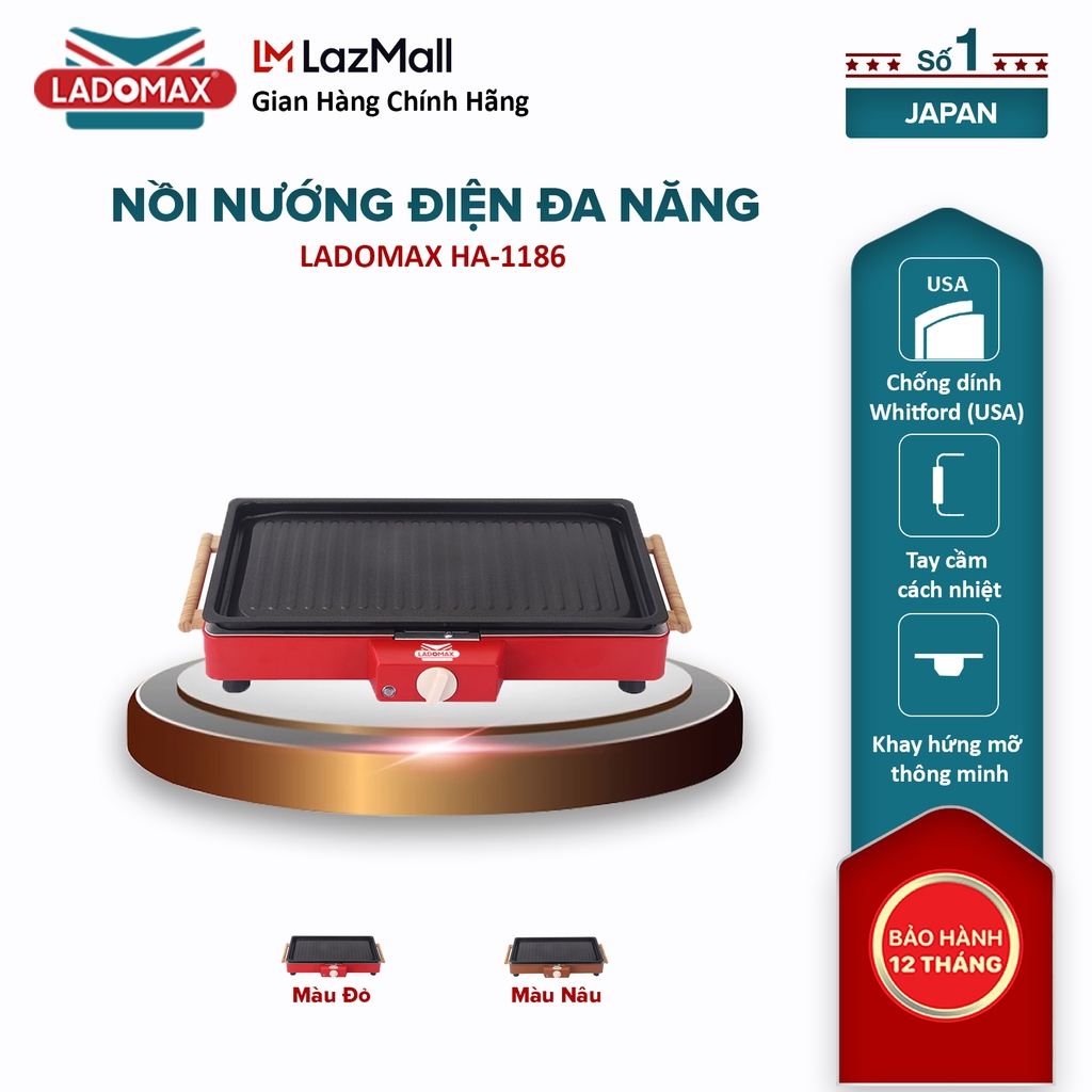 Bếp nướng điện Ladomax Ha-1186 (1tx8)