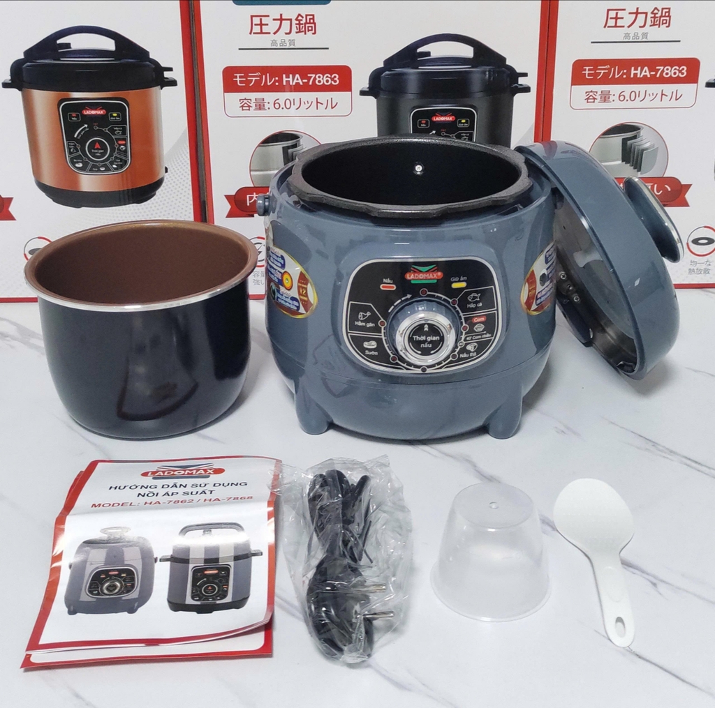 Nồi áp suất 2.8L Ladomax Ha7862 (1tx4)