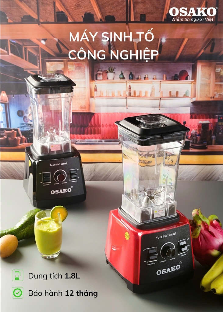 Máy xay sinh tố đa năng OSAKO OS-1500P (1tx6)