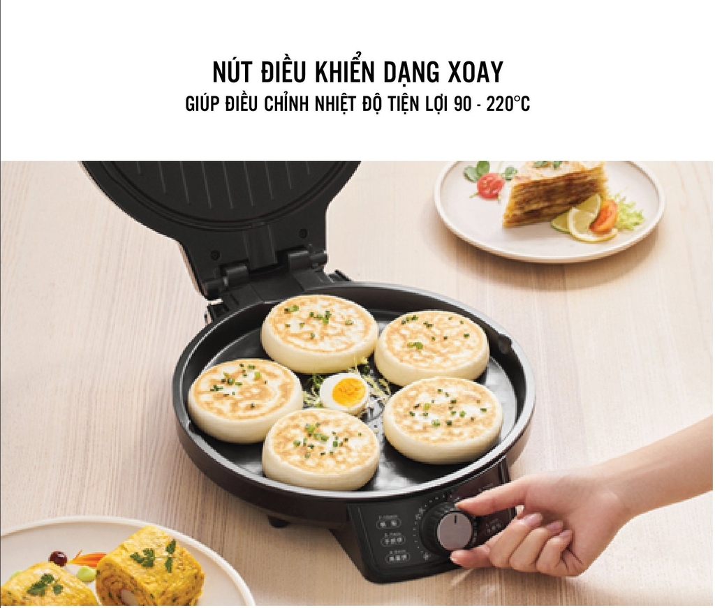 Chảo điện chiên nướng 2 mặt KCB KC-DP02
