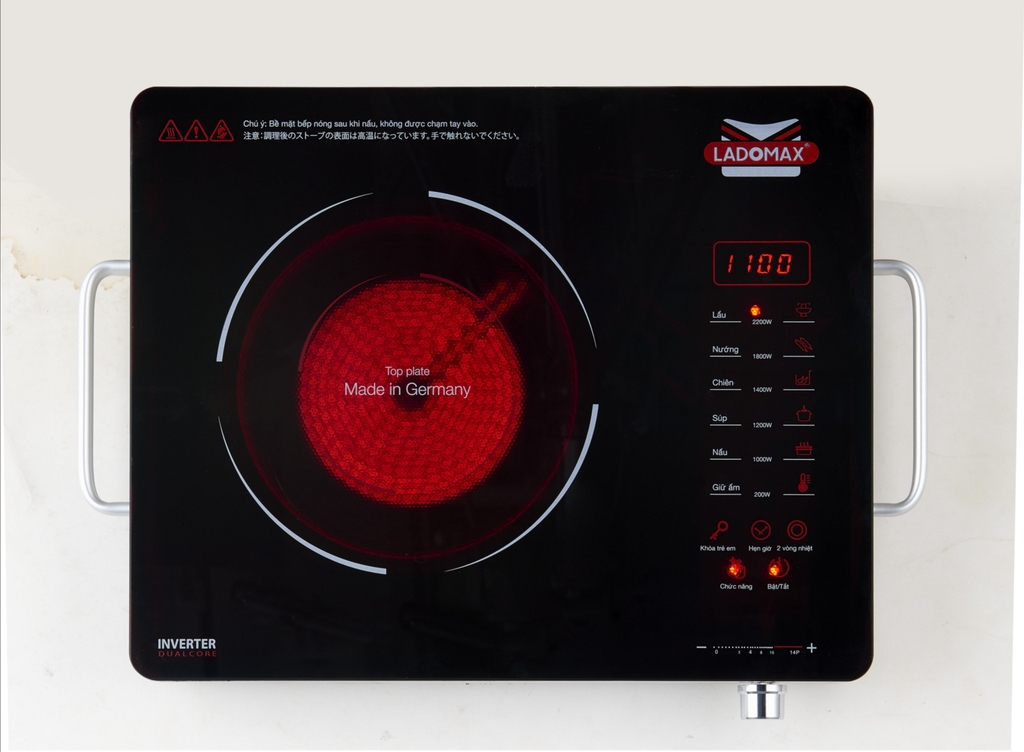 Bếp hồng ngoại 2 vòng nhiệt Ladomax Ha-669 (1tx6)