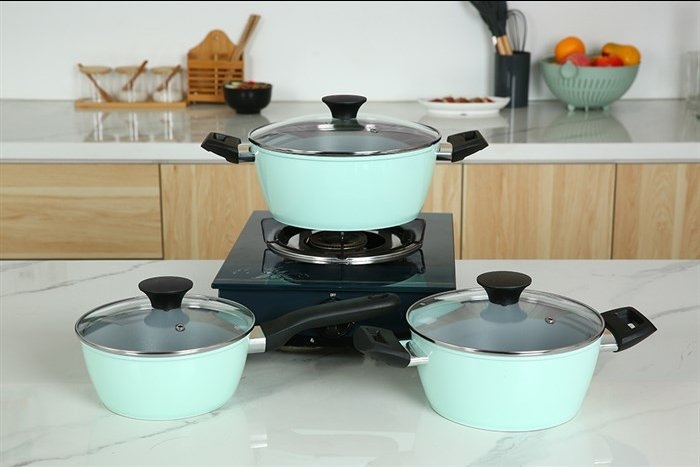 Bộ 3 nồi nhôm chống dính Greencook GCS229-T1 (1tx4)