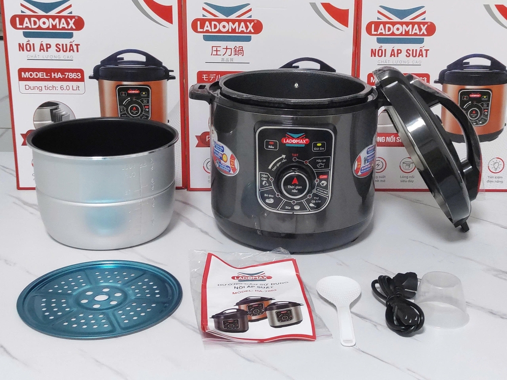 Nồi áp suất 6.0L Ladomax Ha7863 (1tx4)