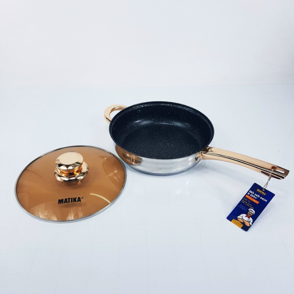 Bộ 6 nồi chảo inox Matika MTK-C0624 (1tx2)