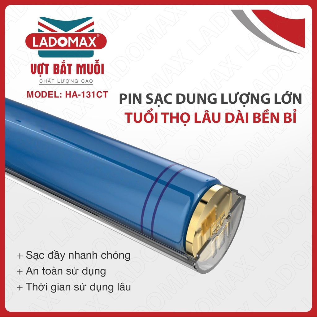 Vợt Muỗi Ladomax Ha-131CT (1tx60)