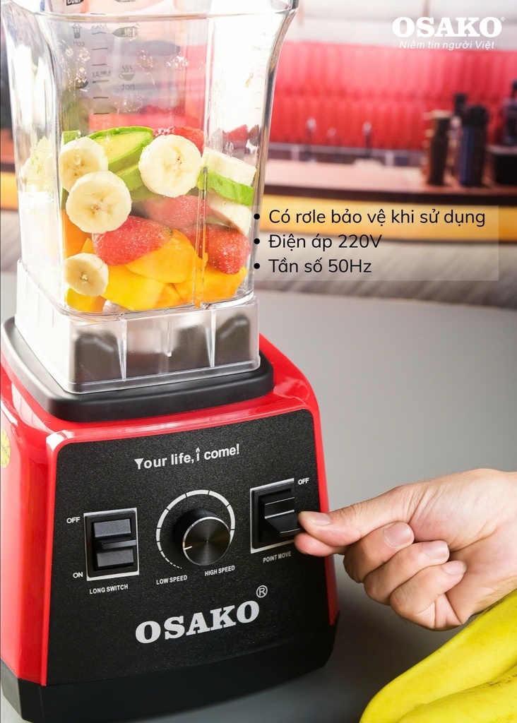 Máy xay sinh tố đa năng OSAKO OS-1500P (1tx6)