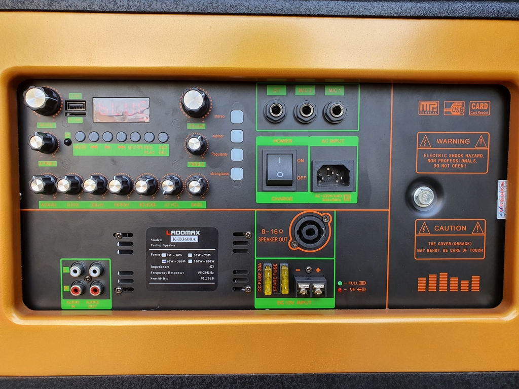 Loa kéo 4 tấc đôi Ladomax K-D3600(DSP)