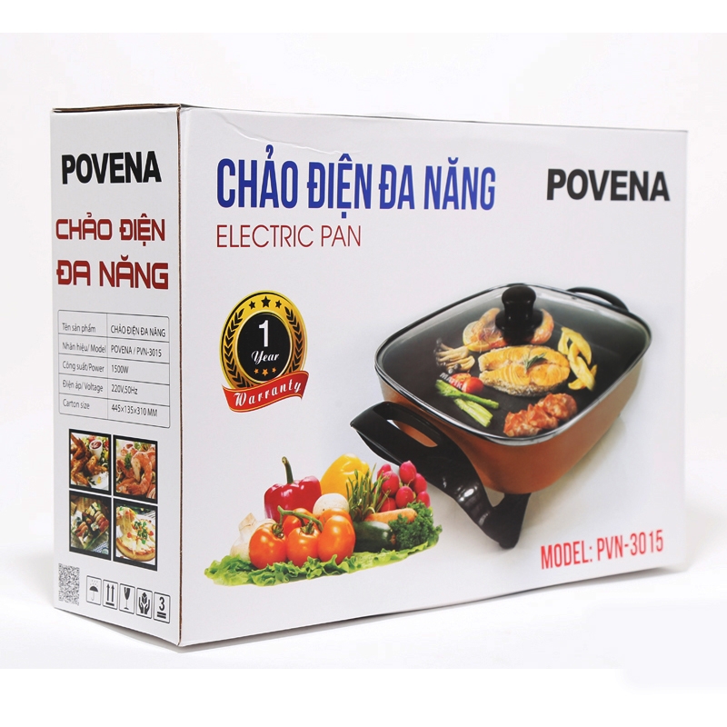 Chảo điện đa năng Povena PVN-3015 (1tx6)