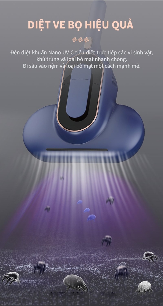 Máy hút bụi ra giường, sofa Tsuki TS-HC01 (1tx8)