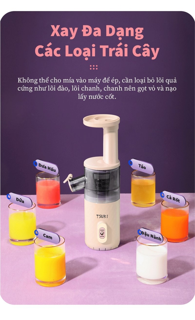 Máy ép chậm Mini Tsuki TS2106C (1tx8)