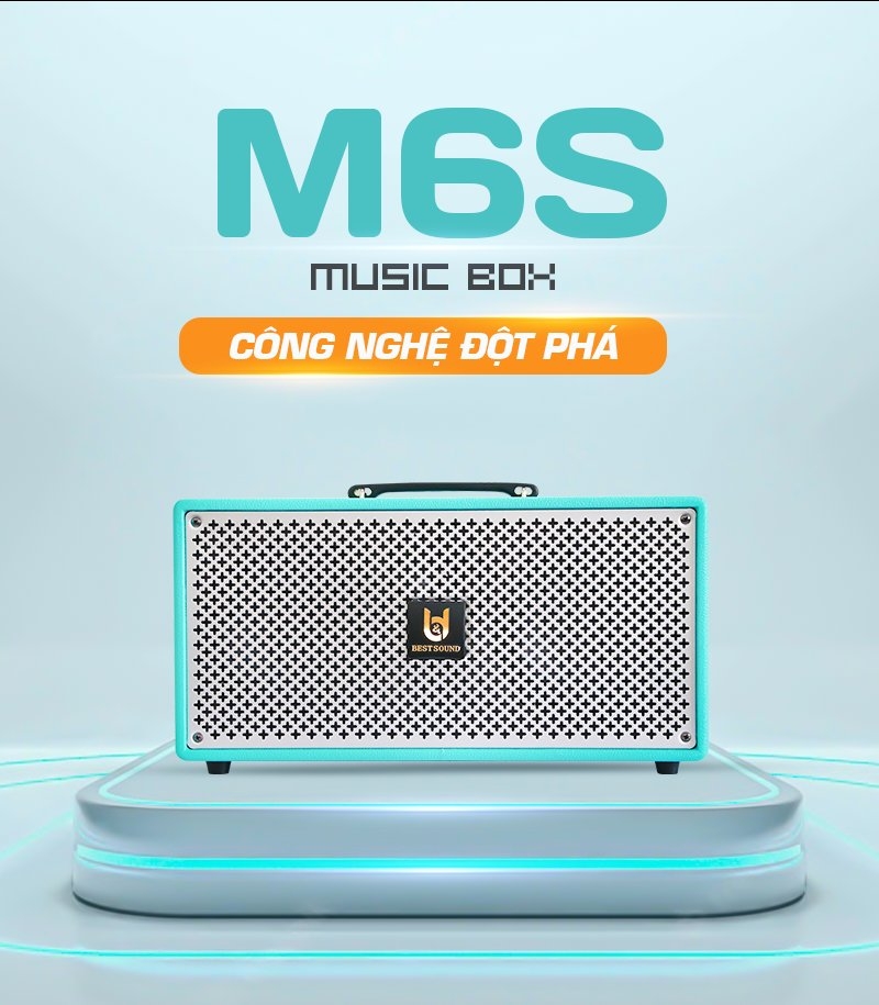 Loa kéo xách tay cao cấp Bestsound M6S, Bass 6.5 inch đôi, 100W