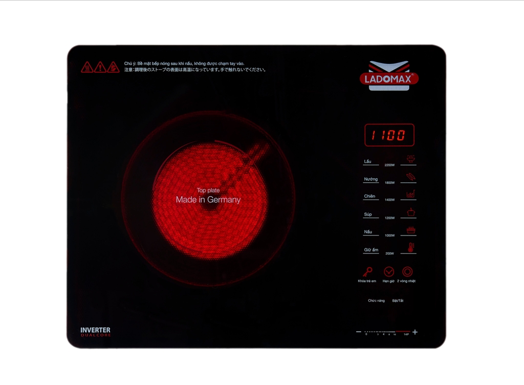 Bếp hồng ngoại 2 vòng nhiệt Ladomax Ha-669 (1tx6)
