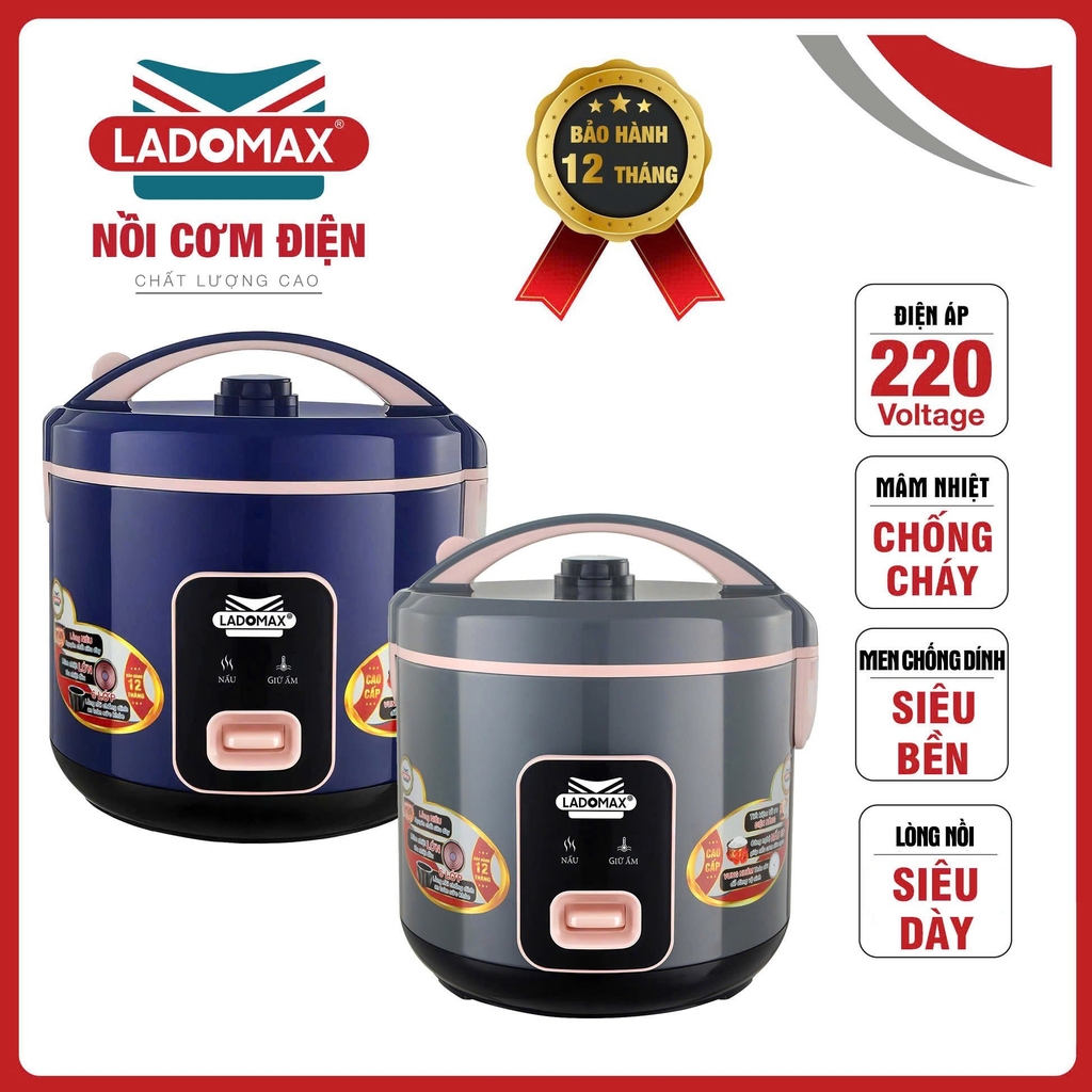 Nồi cơm điện 2.2L Ladoamax HA-7822 (1tx6)
