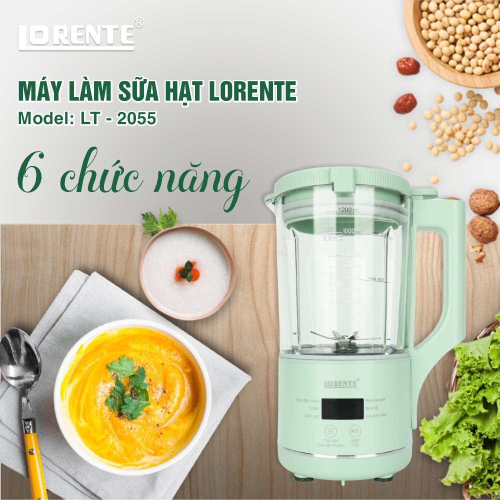 Máy Xay Nấu Sữa Hạt Lorente LT-2055