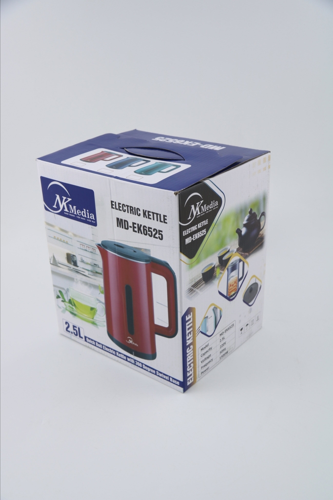 Ấm đun siêu tốc 2.5L 2 lớp Nkmedia MD-EK6525 (1tx16)